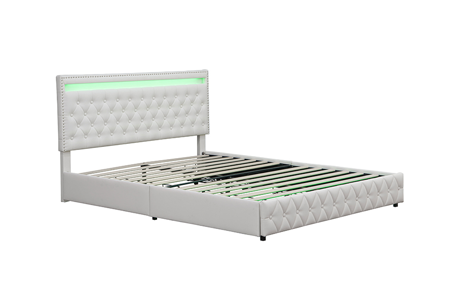 4471-1-3D Sertare Depozitare Smart Ambient Lighting Cadru pat