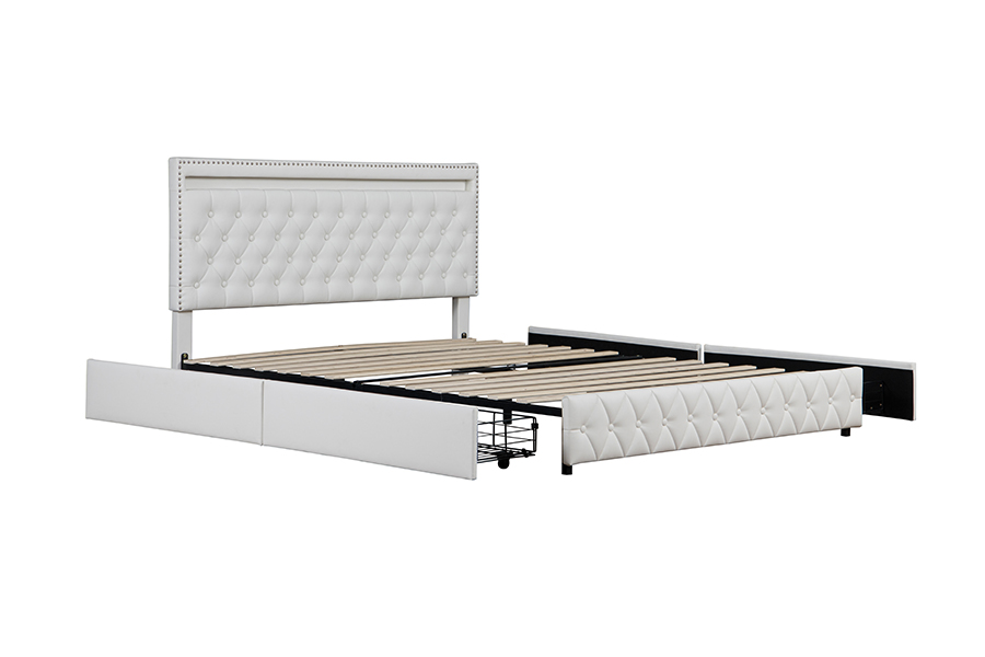 4471-1-3D Sertare Depozitare Smart Ambient Lighting Cadru pat