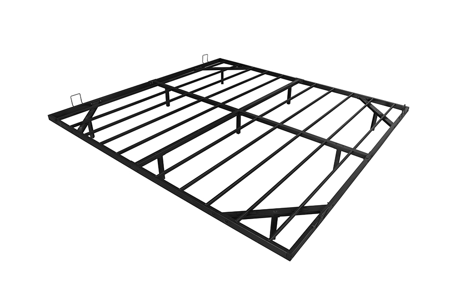 4600 Cadru de pat cu bandă luminoasă metalică plutitoare