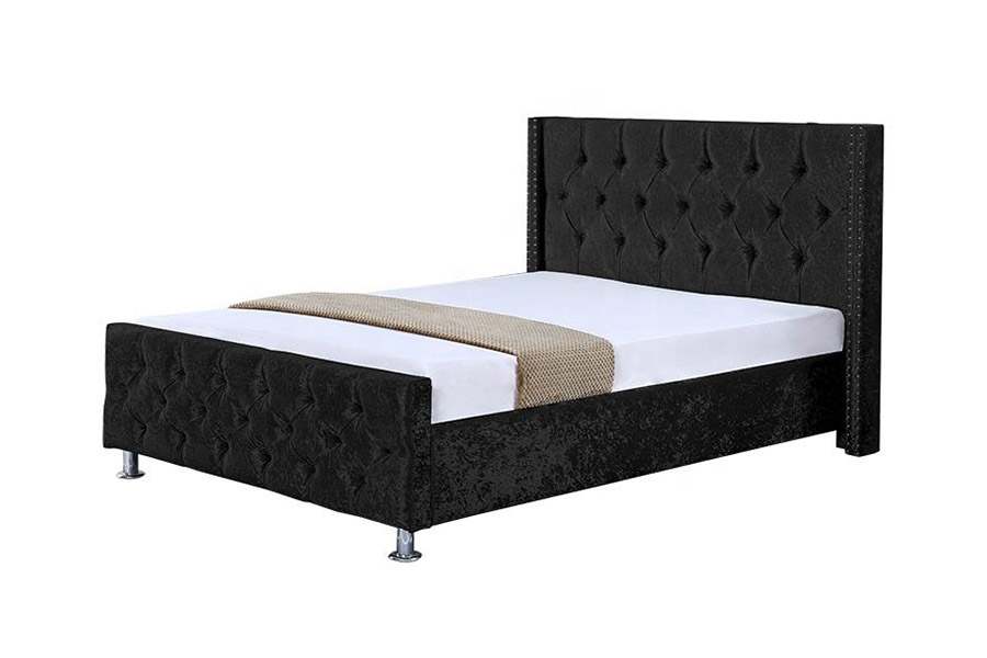 1357 Cadru din lemn material piele Pat tapitat