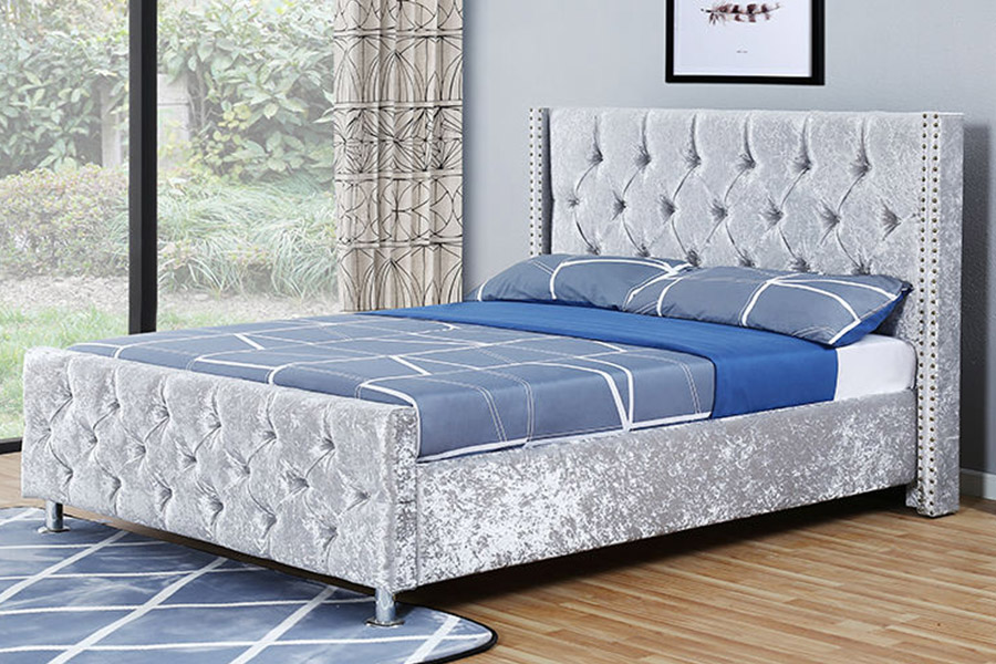 1357 Cadru din lemn material piele Pat tapitat