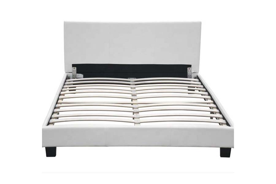 1864 Design simplu modern Pat din piele PU Pat tapitat