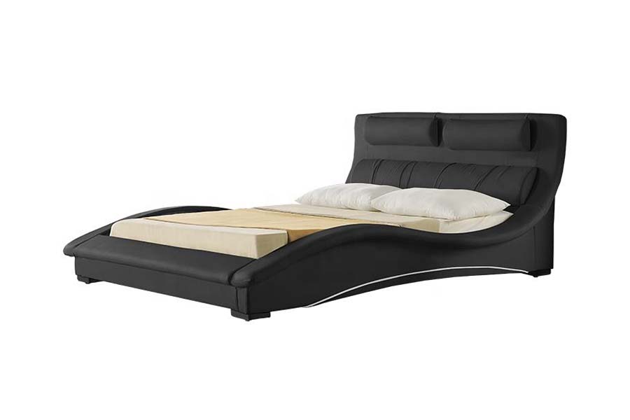 1840 Pat tapitat din piele cu design curbat clasic