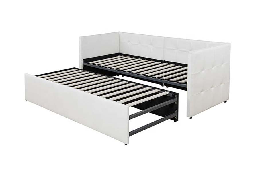 1637 Canapea extensibilă de zi din piele moale Trundle