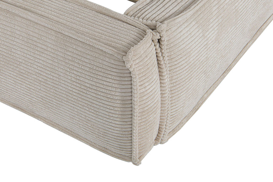 4213 Pat tapitat Tofu-Design din stofă din velur