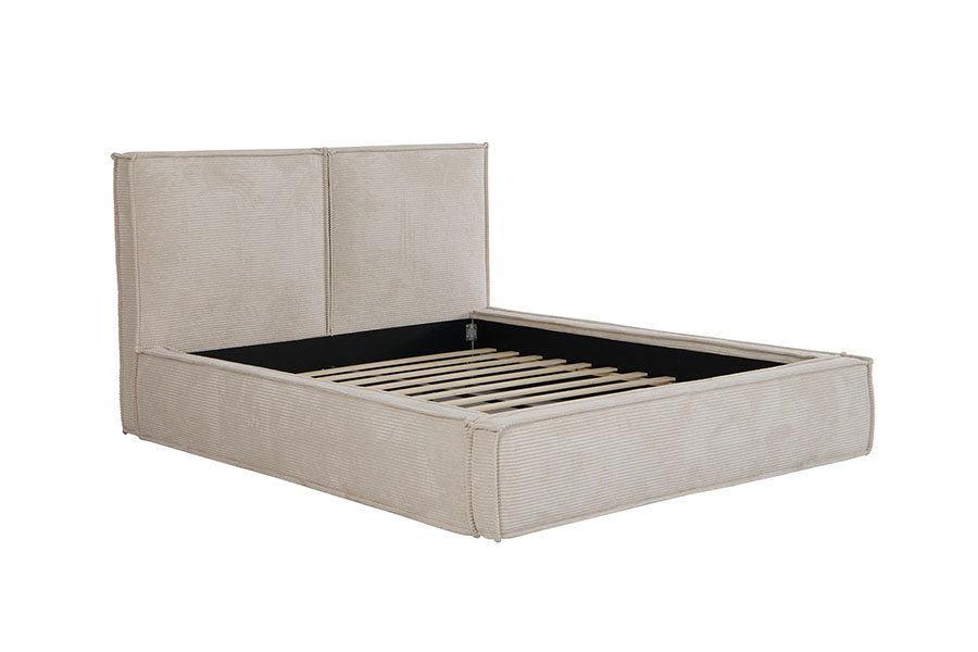 4213 Pat tapitat Tofu-Design din stofă din velur