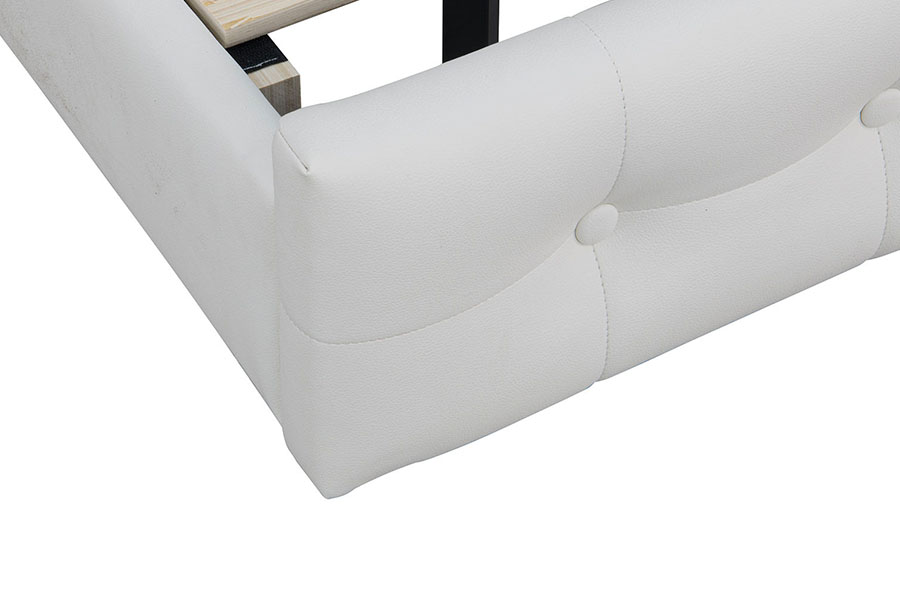 4209 Cadru de pat tapitat cu LED-uri reglabil King-Size