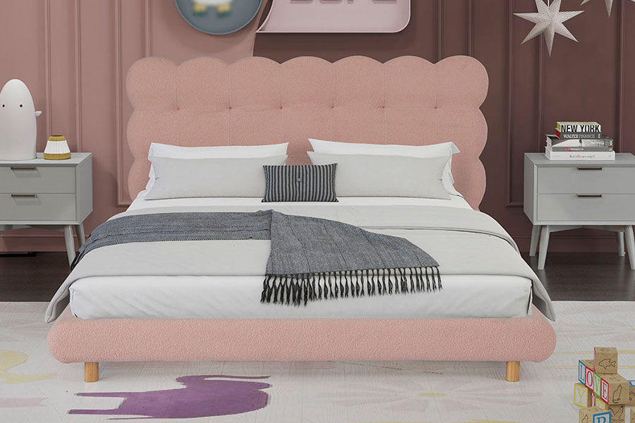 4134 Pat tapițat cu smocuri de lână Sherpa Design francez