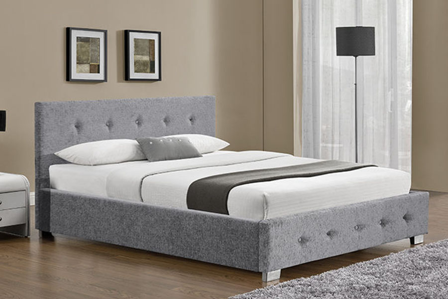 1191G Cadru de pat tapițat de depozitare otoman din material king-size